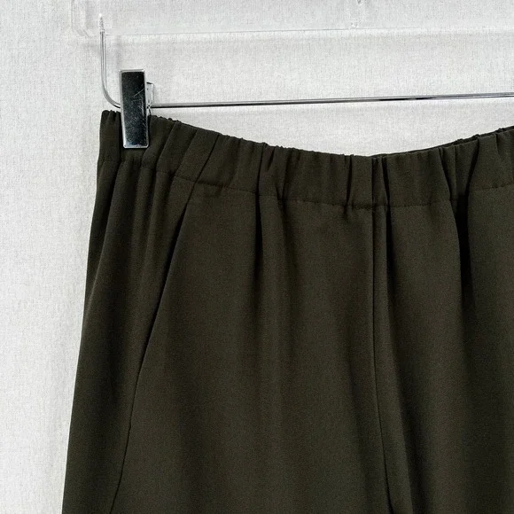 ARITZIA BABATON Dexter Pants Womens Medium Green High rise Pull On Triacetate - Picture 7 of 16